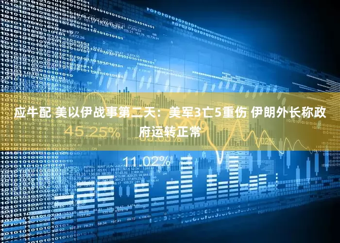 应牛配 美以伊战事第二天：美军3亡5重伤 伊朗外长称政府运转正常